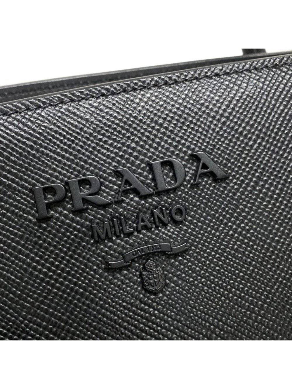 ★SOLD★ Prada Tote Monochrome Black Leather - Picture 15 of 15